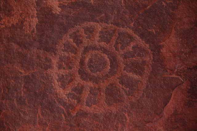 Petroglyph at Atlatl Rock